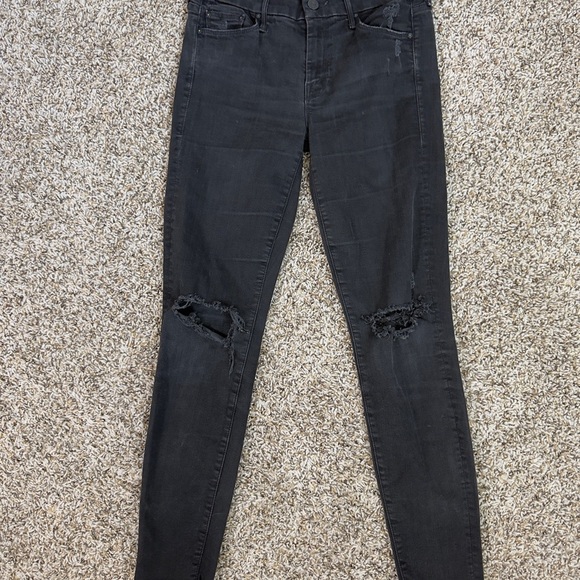 MOTHER Looker Ankle Fray Guilty as Sin Jeans | Size 28 - Picture 6 of 6